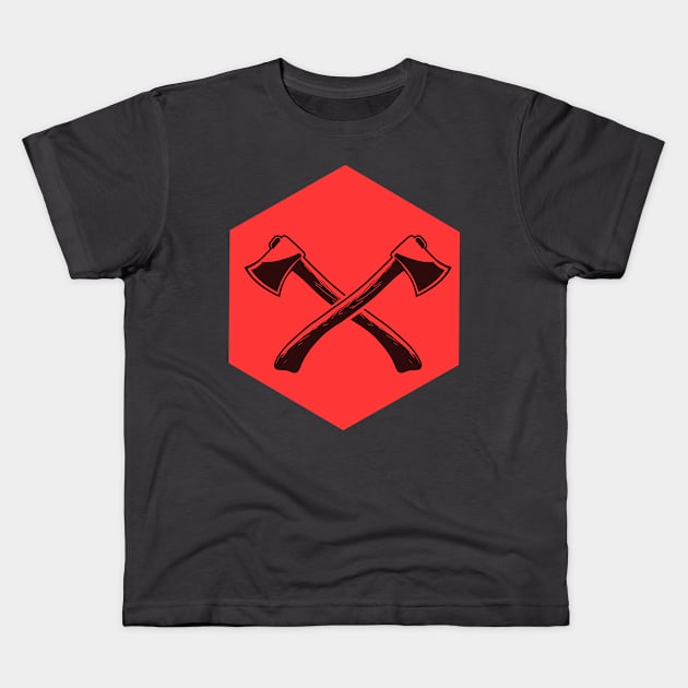 Hand drawn Axes Kids T-Shirt by TomCage